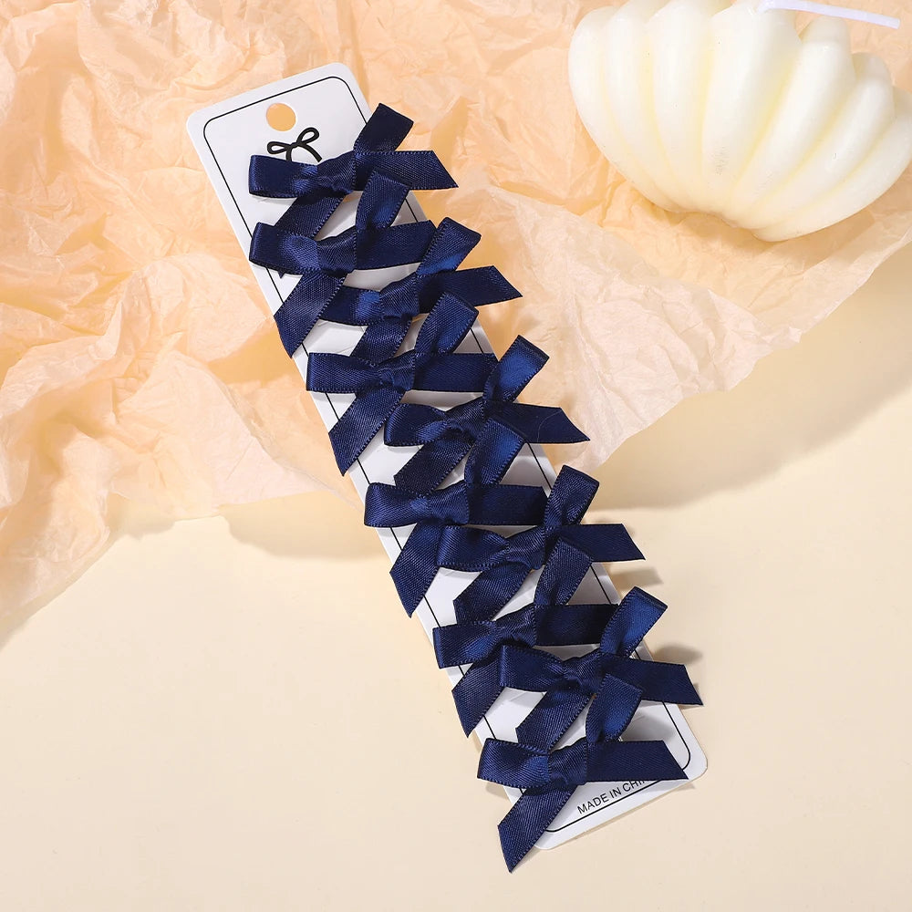 Wholesale Kids Sweet Solid Mini Bowknot Hair Clips Baby Girls Ballet