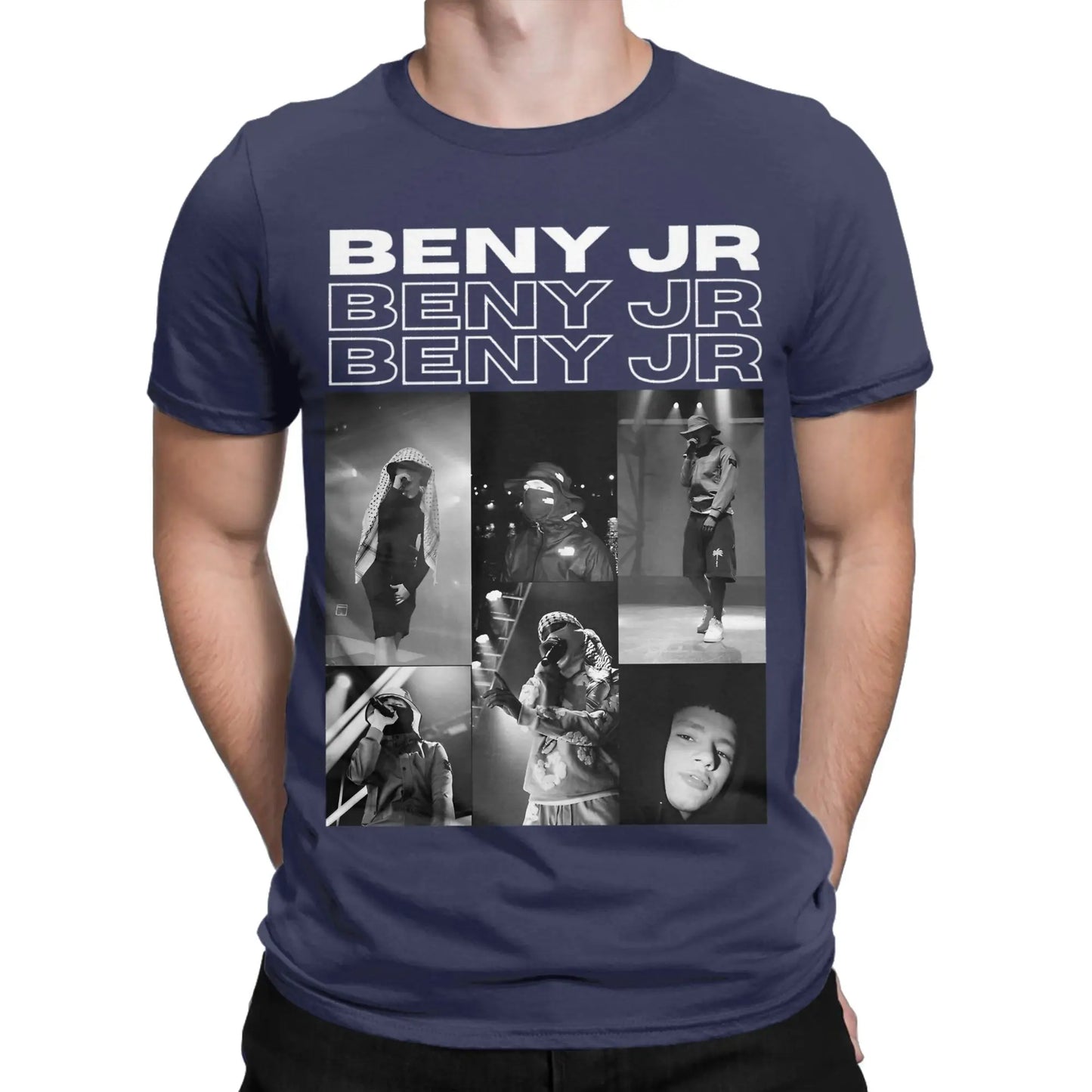 Benys Jr Pure Cotton T Shirt For Men Beach Rapper Y2K Casual T Shirts Crewneck Fashion Tees Oversize Pattern Tops Peaceful Pleasures Health and Wellness
