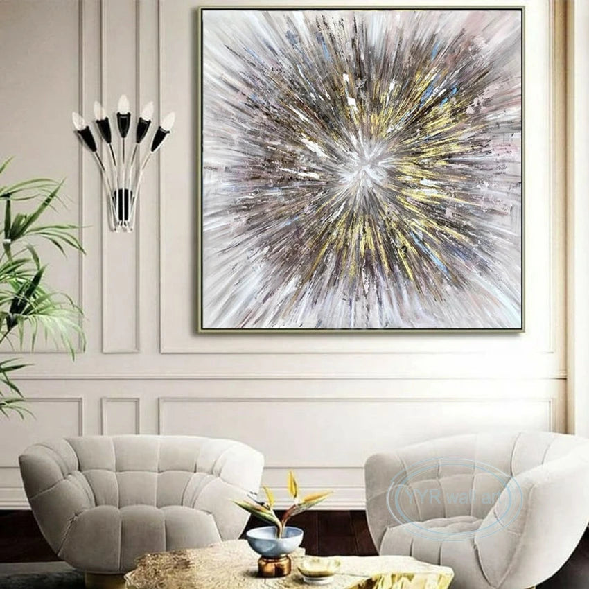 Unique Abstract Art Design Painter Handmade Oil Painting Canvas Wall Artwork Living Room Bedroom Home Decor Poster Acrylic Mural Peaceful Pleasures Health and Wellness