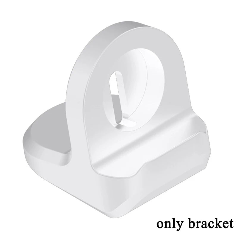 Charger For Samsung Galaxy Watch 4 Classic 42mm 46mm Charger Dock For Galaxy Watch 3 4 Active 2 1 Charging Stand Holder Peaceful Pleasures Health and Wellness Bracket--White