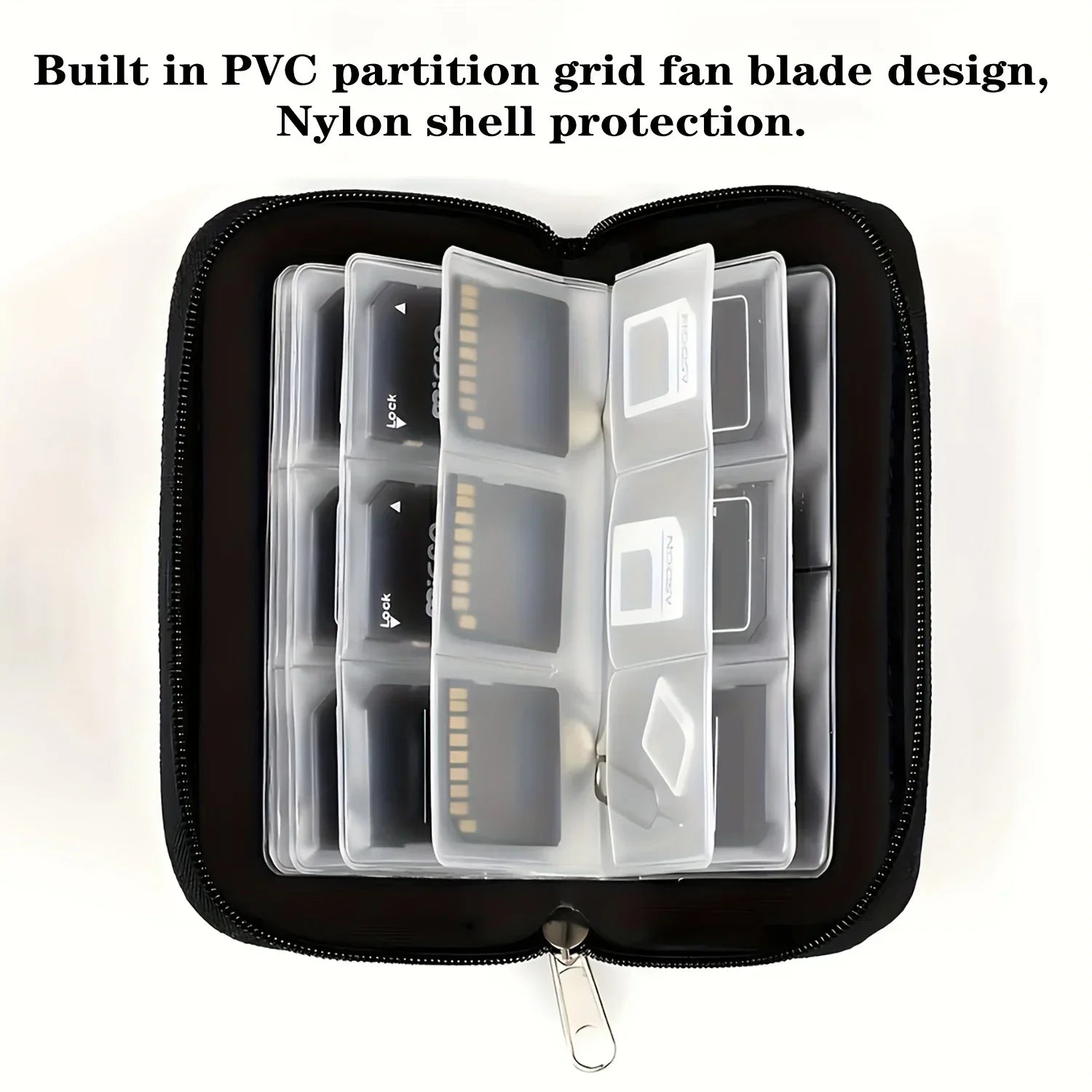Memory Card Storage Bag Carrying Case Holder Wallet 22 Slots for CF/SD/Micro SD/SDHC/MS/DS Game Accessories memory card box Peaceful Pleasures Health and Wellness