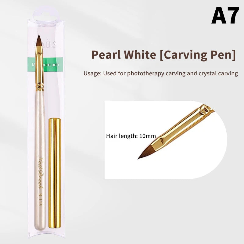 1 PCS Nail Brush For Manicure Art Brush Nail Salon Brush Gadgets Nail Supplies For Professionals Peaceful Pleasures Health and Wellness A7