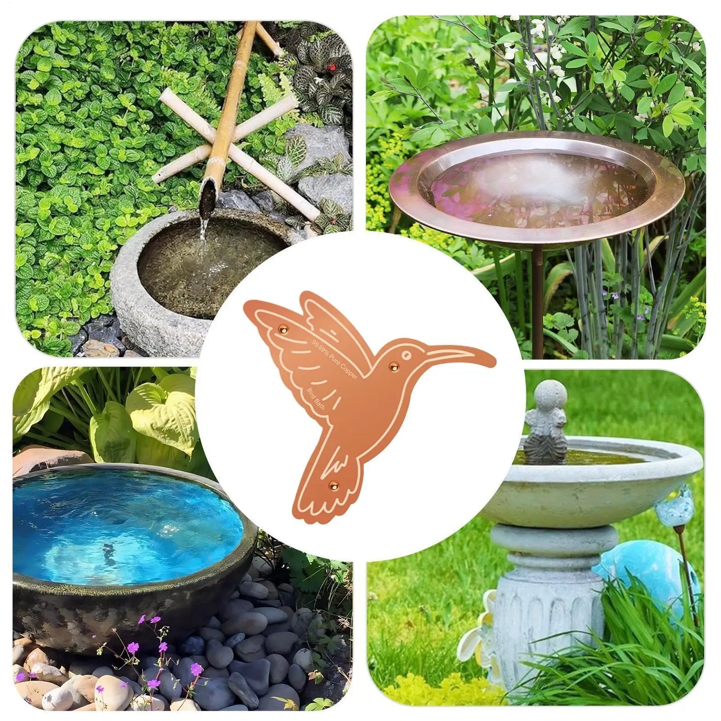 Copper Bird Bath Purification Disk | Triple Point Support