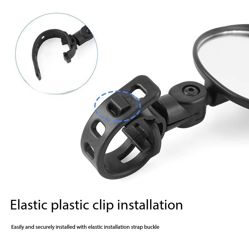 Mountain Bike Handlebar Rearview Mirror | Universal Cycling Bike Rearview Mirror Peaceful Pleasures Health and Wellness