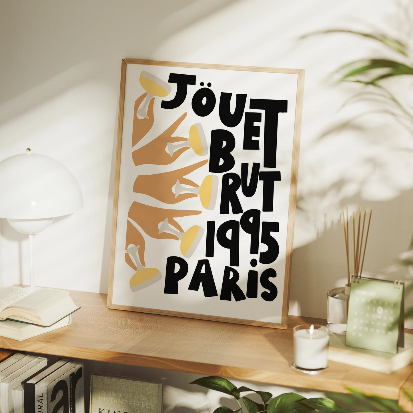 French Jouet Brut 1995 Paris Canvas Wall Art Print | Home Décor
