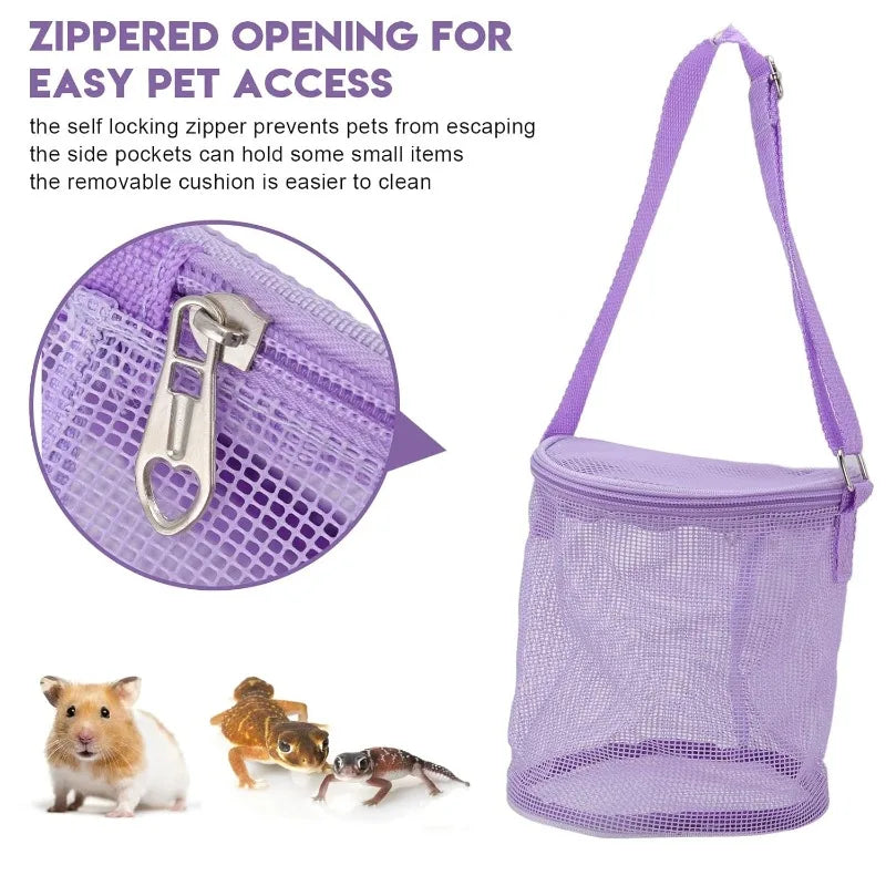 Colorful Mesh Beach Bag – Foldable Shell & Toy Storage