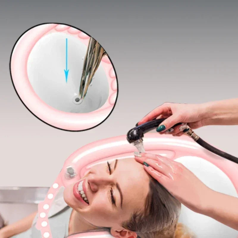 1Set Inflatable Shampoo Basin Hair Washing Basin for Pregnant Women Elderly PVC Foldable Portable Shampoo Pad Spa Tub Peaceful Pleasures Health and Wellness