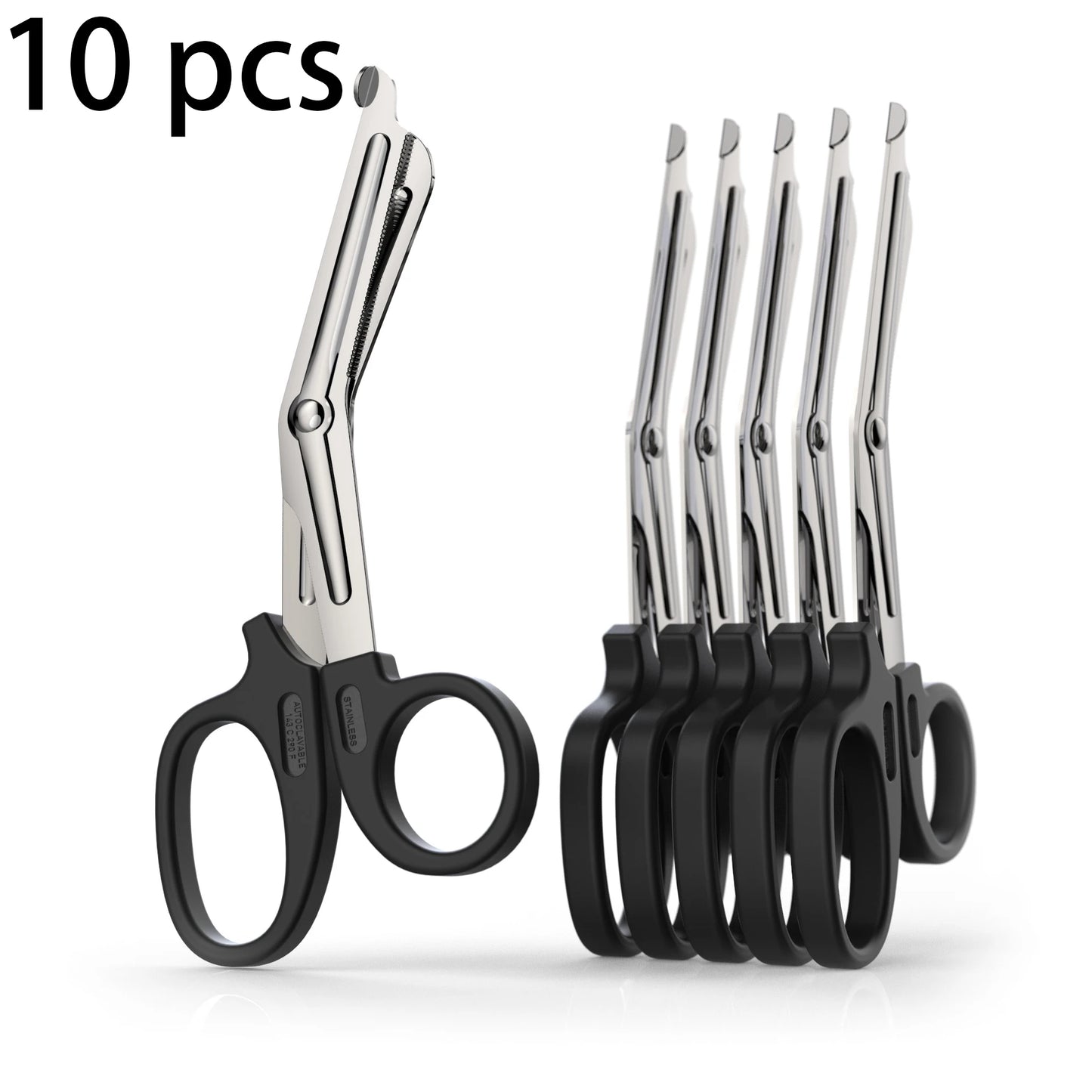 Survive Paramedic Medical Rescue Scissor Trauma Gauze IFAK Emergency First Aid Shear Outdoor Nurse Utility Camp Hike Home Tijera Peaceful Pleasures Health and Wellness 10pcs