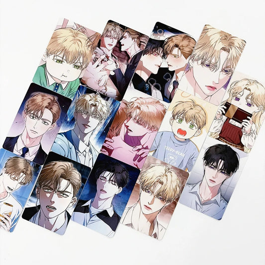 Kiss Me If You Can Manhwa Lomo Cards BL Webtoon Chase Joshua HD Peaceful Pleasures Health and Wellness