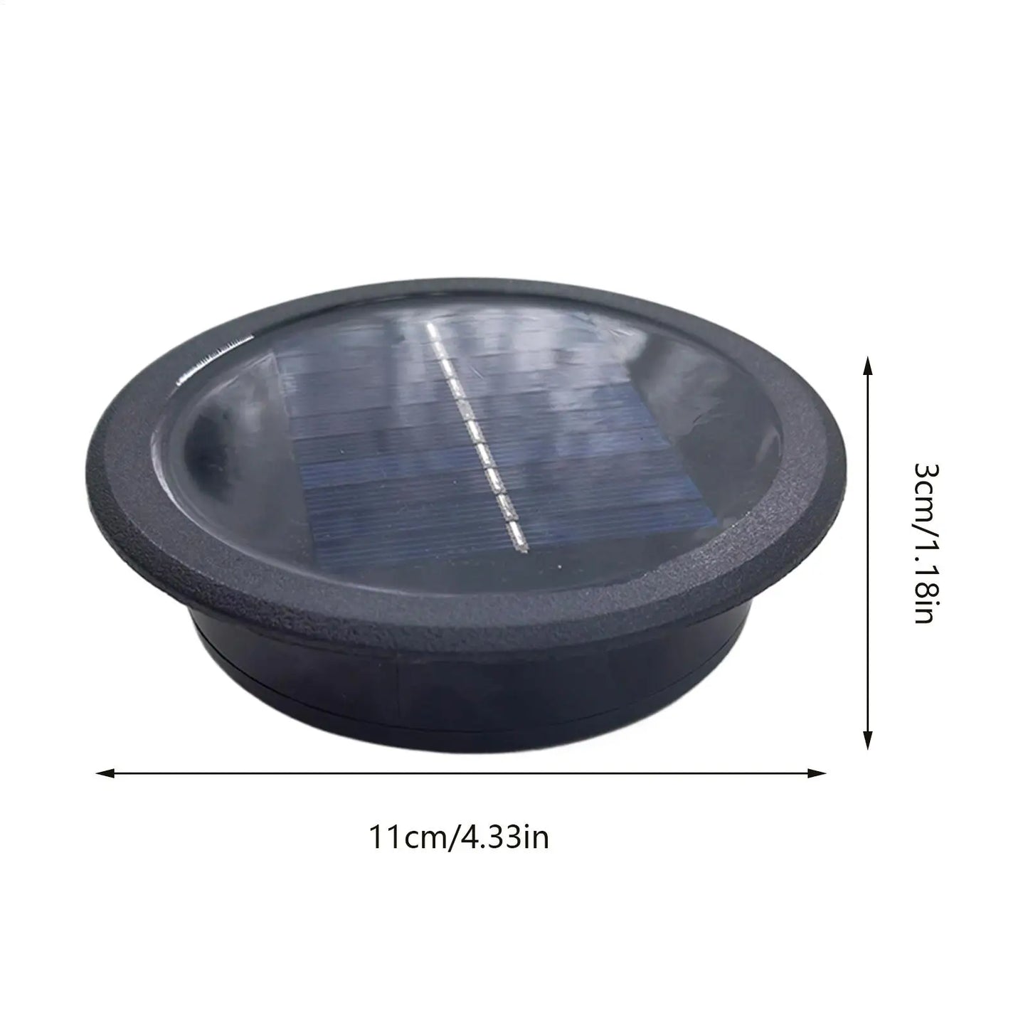 11cm Solar Light Replacement Top | Waterproof LED Lantern Lid Solar Lantern Replacement Top Peaceful Pleasures Health and Wellness