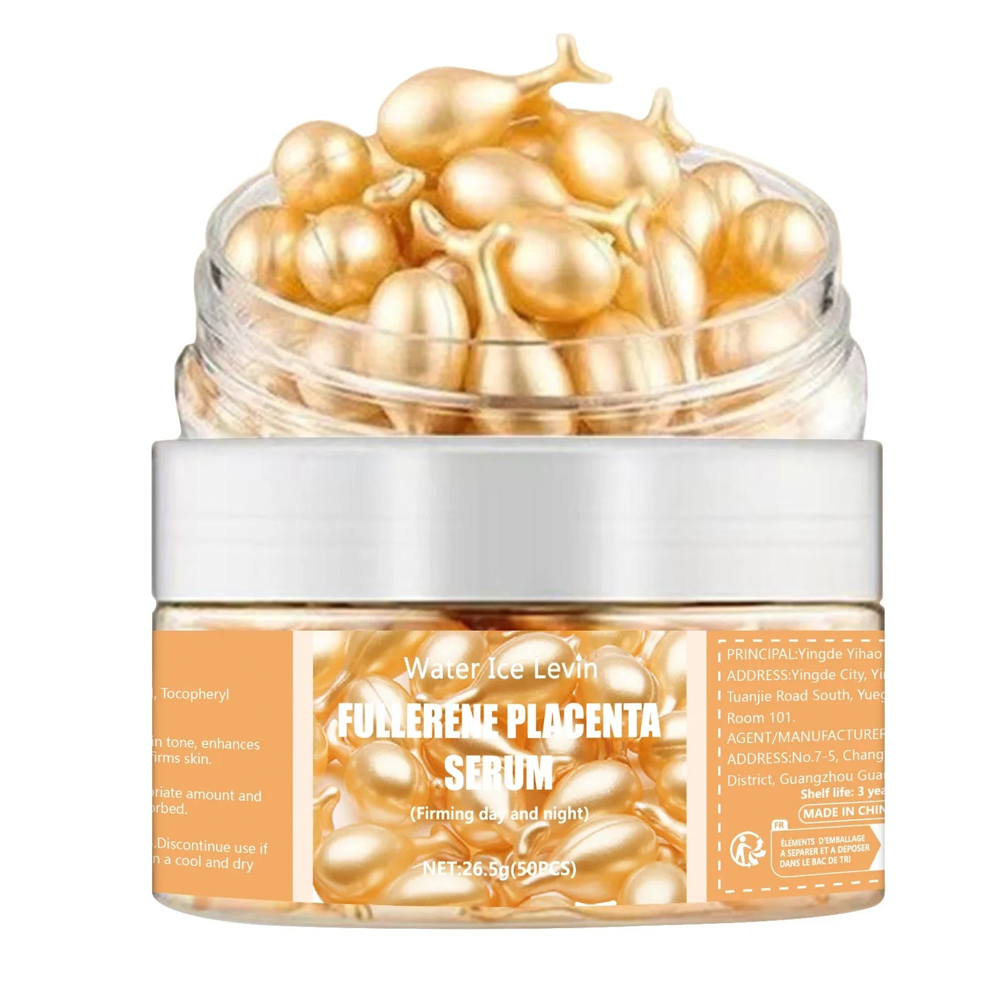 50 Fullerene Collagen Capsules – Hyaluronic Acid Anti-Wrinkle Serum