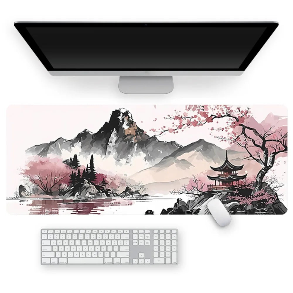 Large Gaming Mouse Pad – Stitched Edge Non-Slip Desk Mat