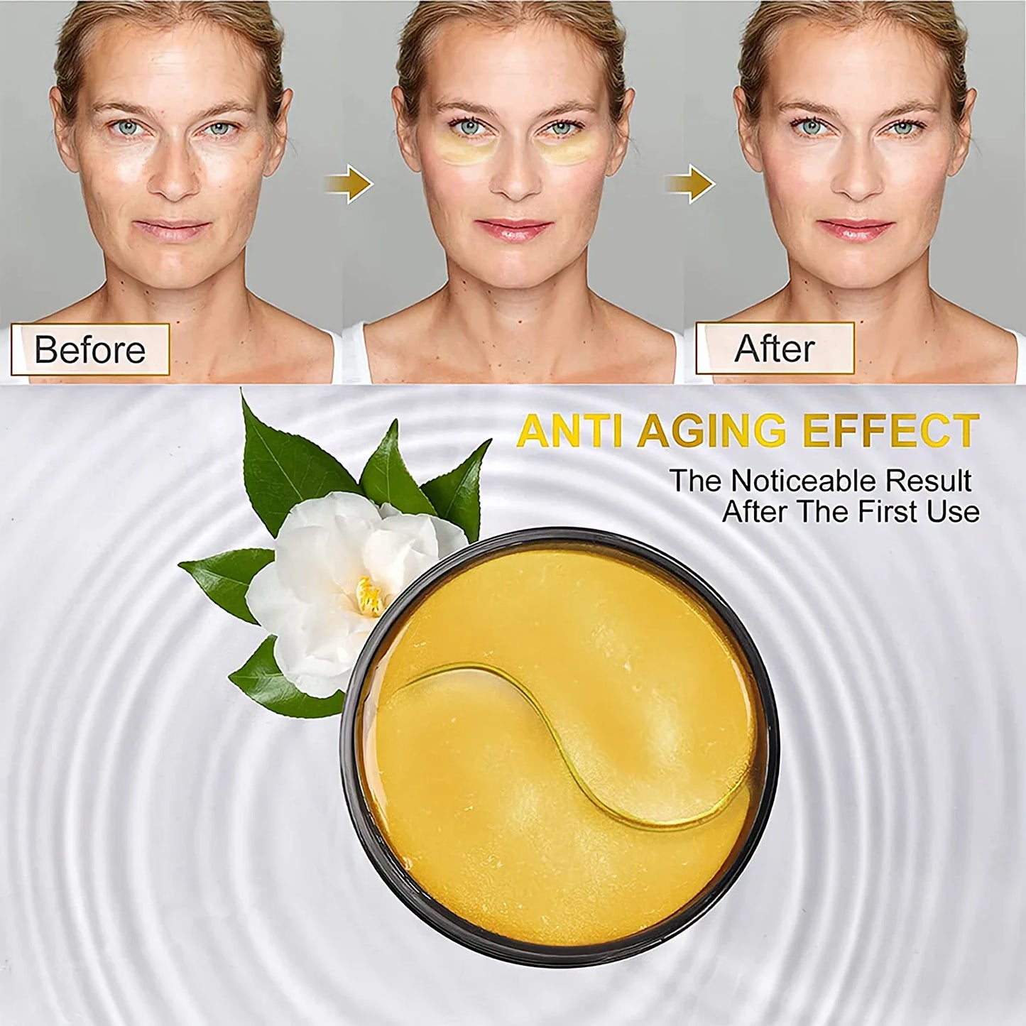YURHERSU Golden Eye Mask Patches – Moisturizing & Firming