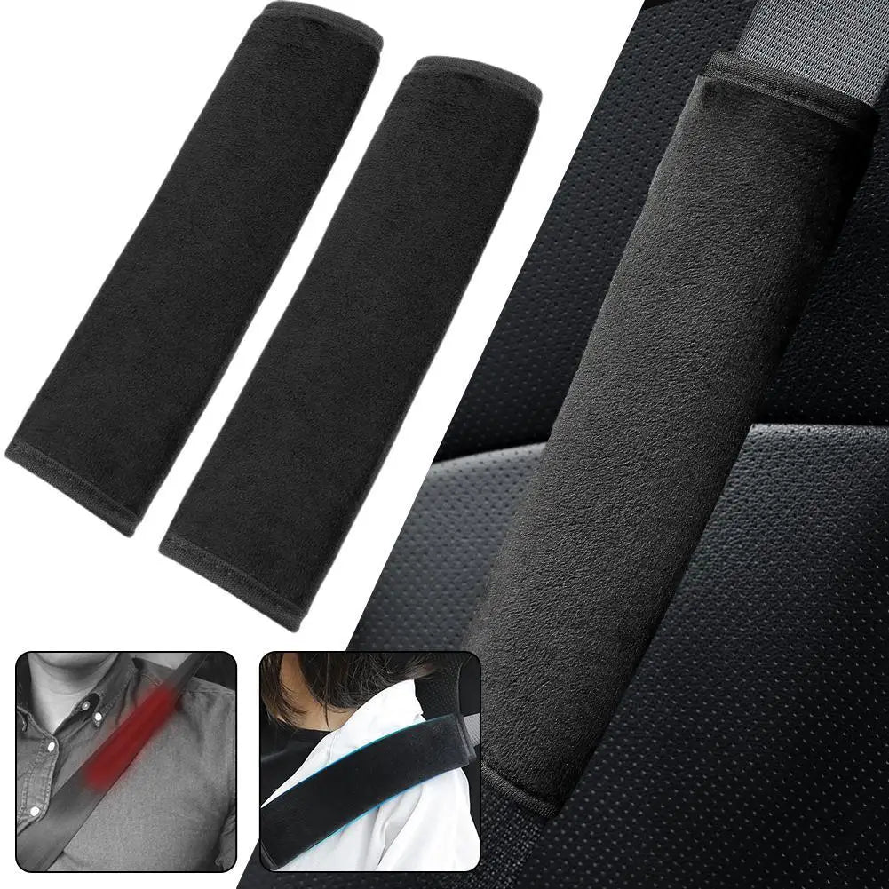 2pcsUniversal Car Safety Belt Cover Adjustable Seat Belt Cover Shoulder Strap Covers Car Shoulder Protector Pad Auto Accessories Peaceful Pleasures Health and Wellness