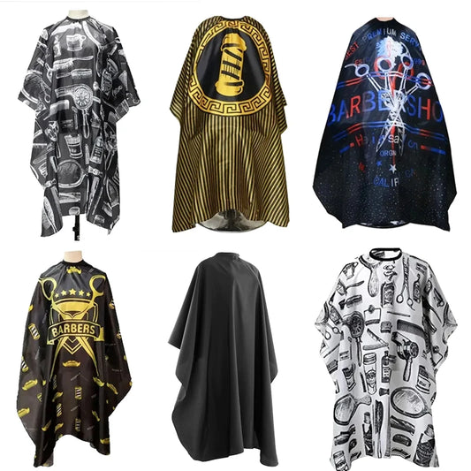 Hairdressing Coth Pattern Cutting Hair Waterproof Cloth Salon Barber Cape Professional Hair Stylist Retro Aprons Haircut Cape Peaceful Pleasures Health and Wellness