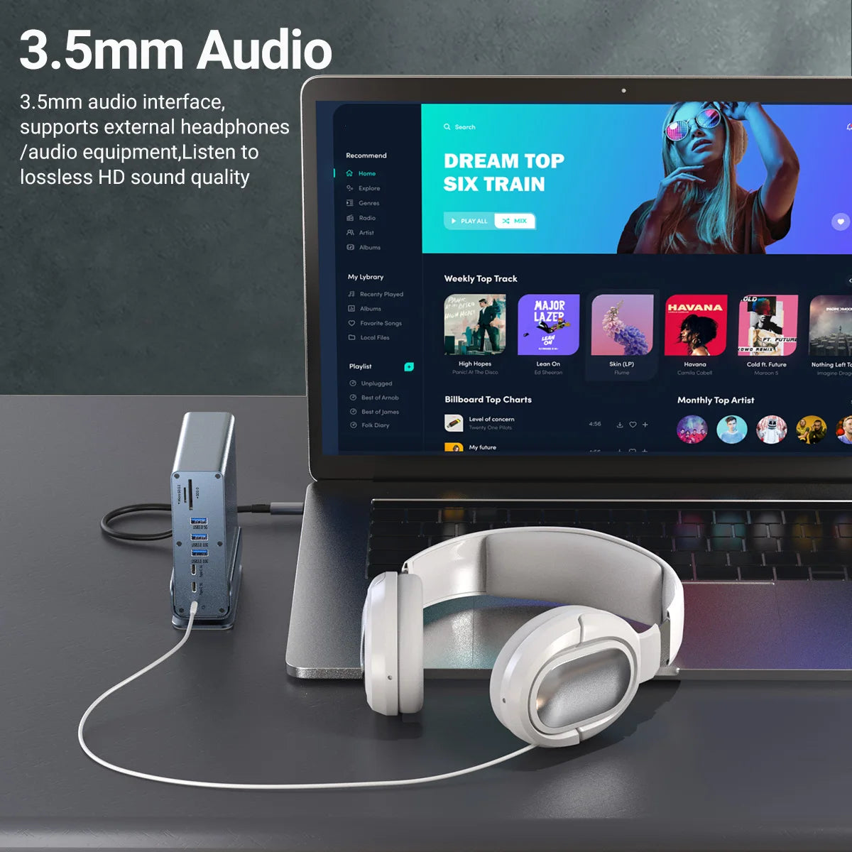 NADODO 15-in-1 USB-C Docking Station | Dual HDMI & DP