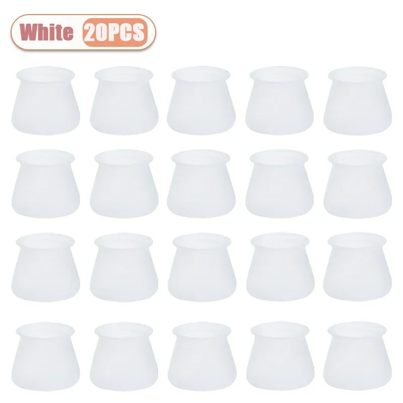 Silicone Chair Leg Caps – Non-Slip Floor Protectors 10–40 PCS