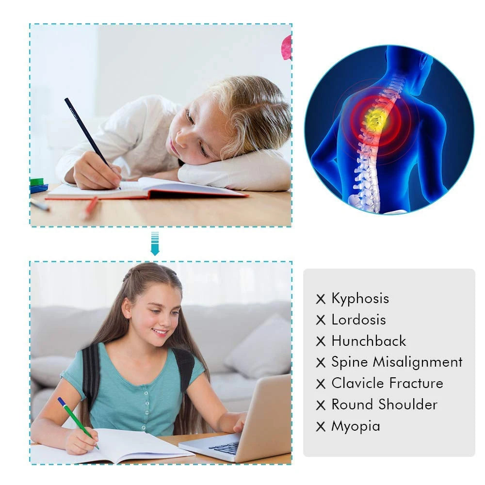 WEFITON Kids Posture Corrector – Adjustable Teen Back Brace Posture Corrector Brace Peaceful Pleasures Health and Wellness