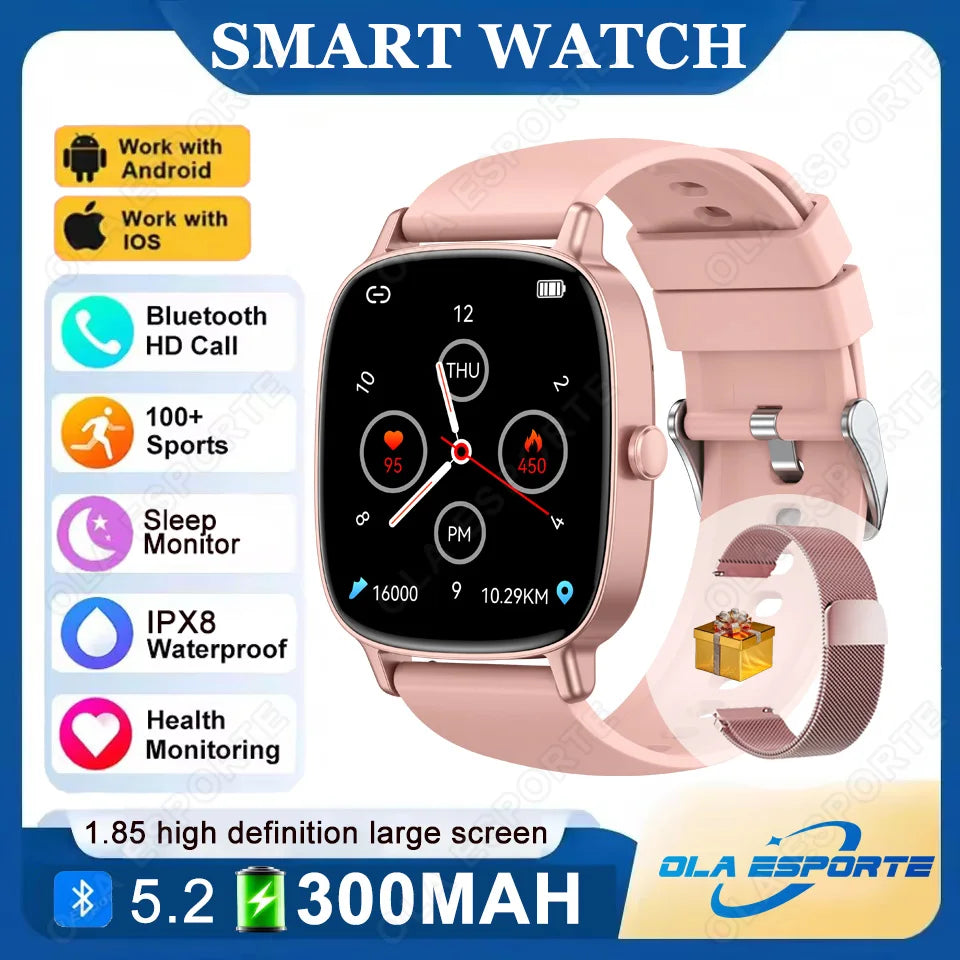 Ola Esporte 1.85" Smartwatch – Bluetooth Call & Fitness Tracker