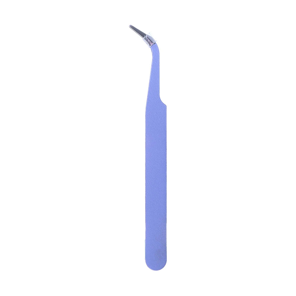 Stainless Steel Tape Sticker Tool Notebook Accessorise Journal Accessorise Tweezers Nipper Macaron Color Nail Tweezers Peaceful Pleasures Health and Wellness purple-Elbow
