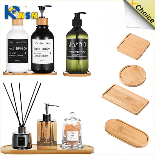 Wooden Bamboo Vanity Tray | Bathroom Organiser & Soap Holder Bamboo Vanity Tray Oasis Select