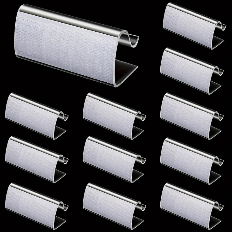12PCSTable Skirt Clip Transparent Tablecloth Suitable Indoor Outdoor