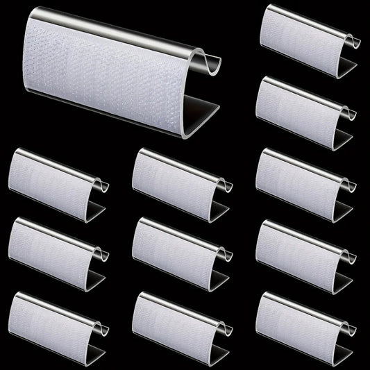 12PCSTable Skirt Clip Transparent Tablecloth Suitable Indoor Outdoor Peaceful Pleasures Health and Wellness 12pcs