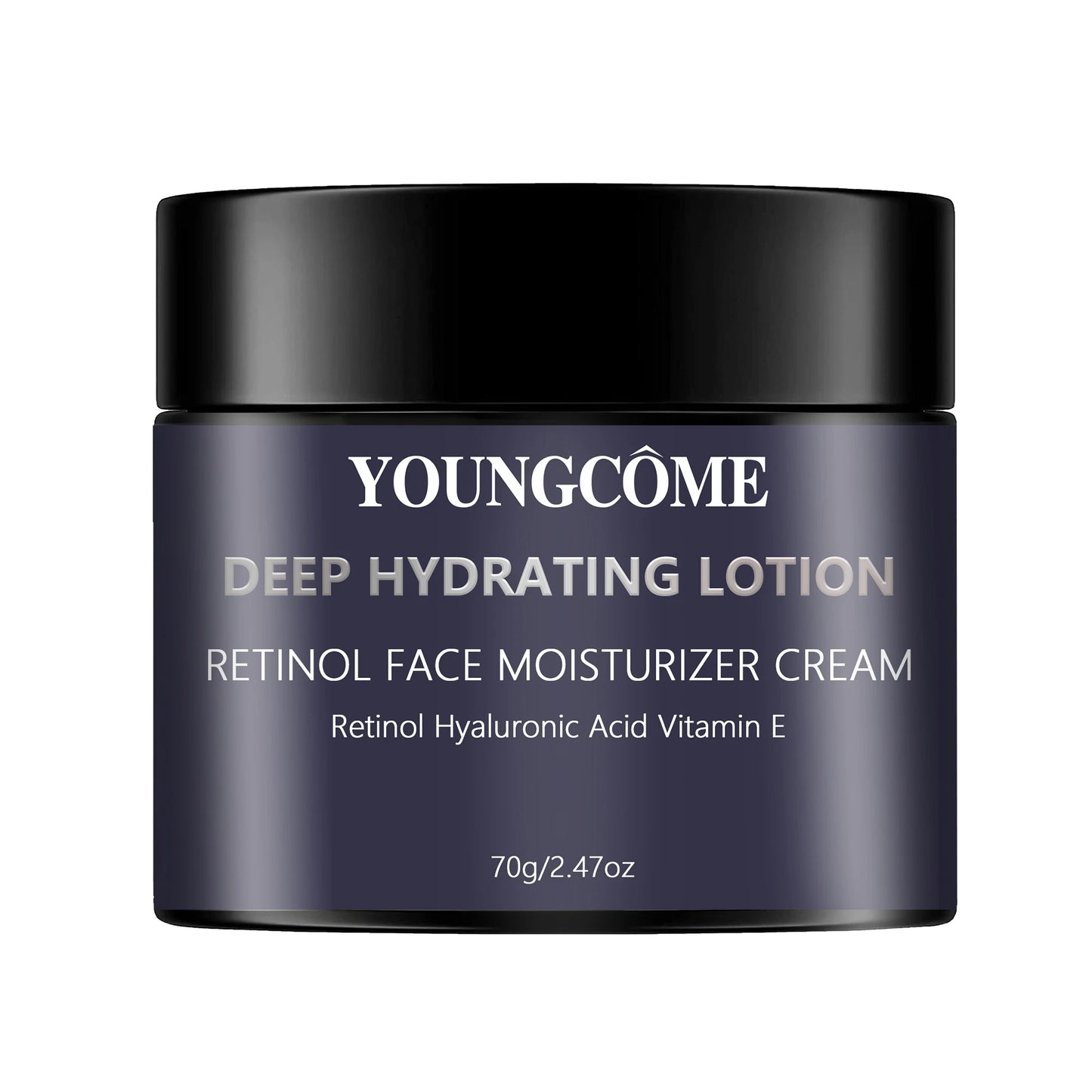 YOUNGCOME Deep Hydrating Retinol Face Moisturizer Cream with Hyaluronic Acid & Vitamin E - Wrinkles appear Daily Moisturizer Peaceful Pleasures Health and Wellness 70G