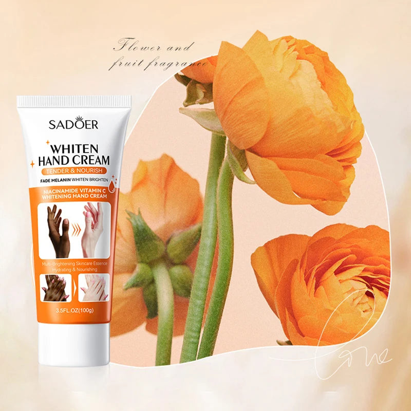 SADOER 100g Moisturizing Hand Cream | Non-Greasy & Brightening