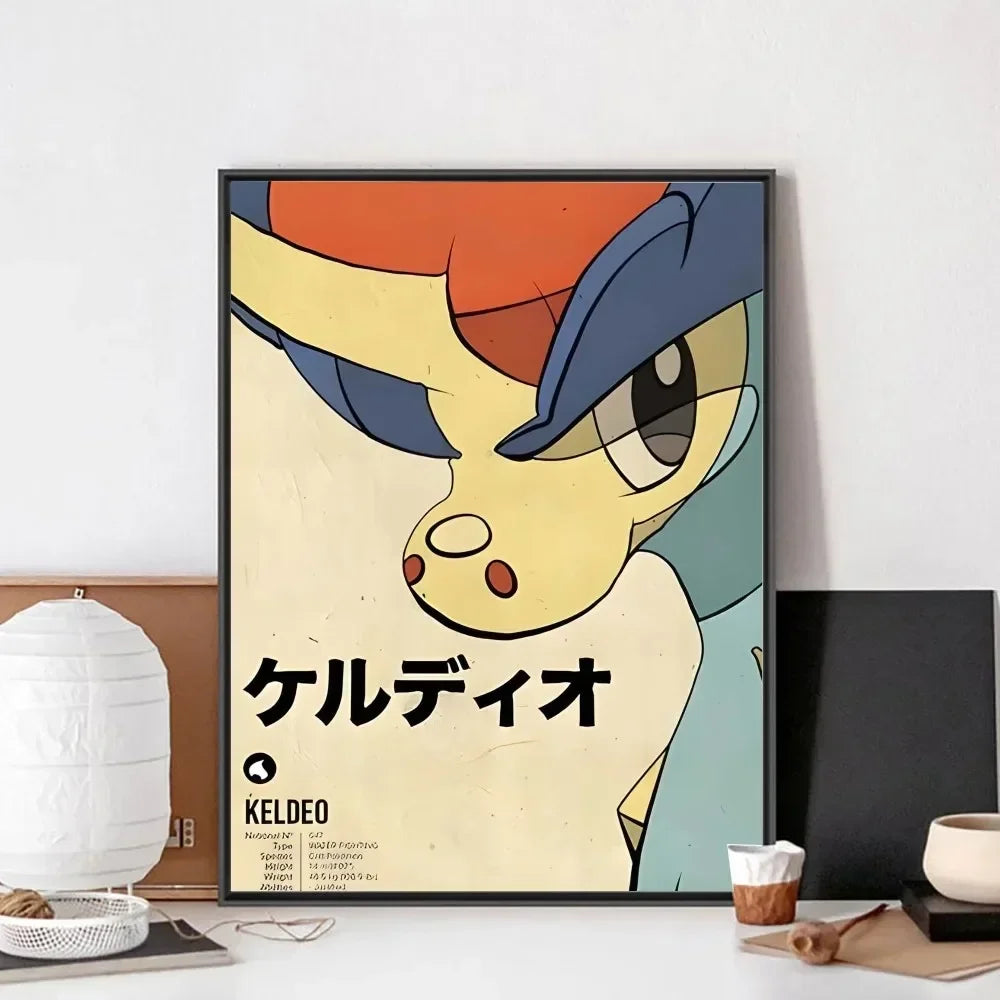 Japanese Anime Pokemon Gengar Canvas Poster - Retro Minimalist Wall Art for Bedroom, Living Room Decor Peaceful Pleasures Health and Wellness 7 55x75cm