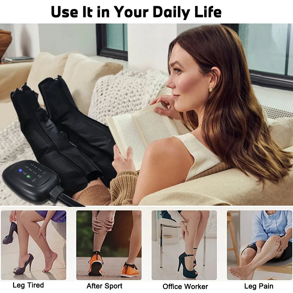 VamsLuna Air Compression Leg Recovery & Foot Massager