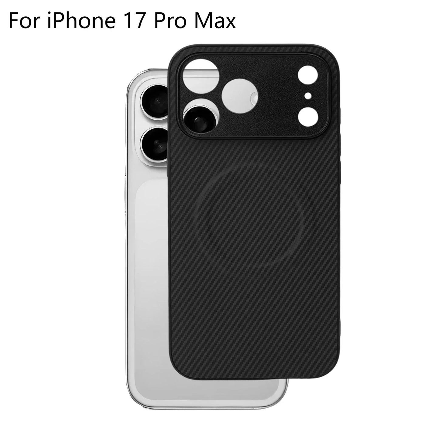 Magnetic Carbon Fiber iPhone 17 Pro Max Case | MagSafe