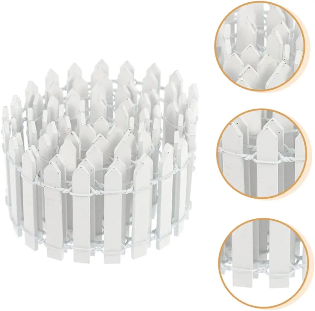 1pcs Mini Wooden Fence for Fairy Gardens and Flower Pot Embellishments - Durable Home & Garden Decor, Perfect for Christmas Peaceful Pleasures Health and Wellness