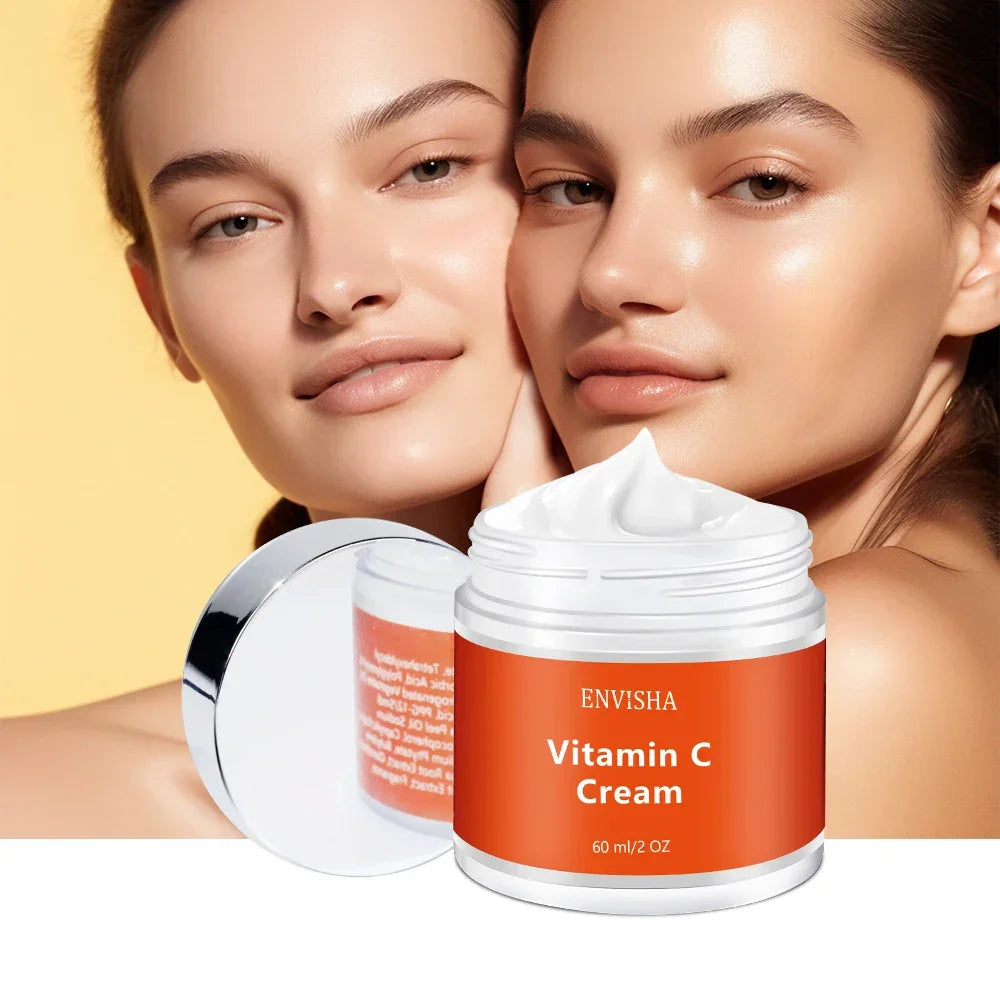ENVISHA Facial Cream – Vitamin C, Hyaluronic Acid, Ceramide & Collagen Facial Cream ENVISHA