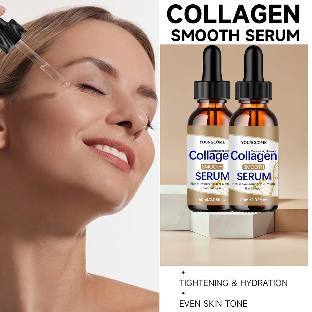 2PCS Hyaluronic Acid & Retinol Collagen Serum - Hydrating Face Care for All Skin Types - Daily Moisturizing Solution Peaceful Pleasures Health and Wellness