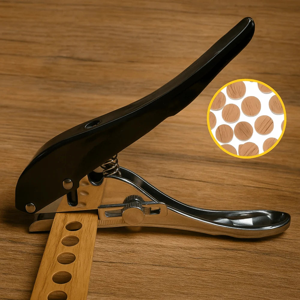 Spring-Loaded Carpentry Single Hole Puncher Manual Hole Card Woodworking Punching Pliers Nail Hole Professional Punching Tool Peaceful Pleasures Health and Wellness