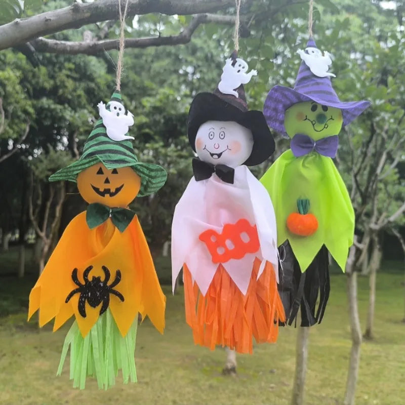 Halloween Hanging Ghost Decorations – Outdoor Windsock Pendants