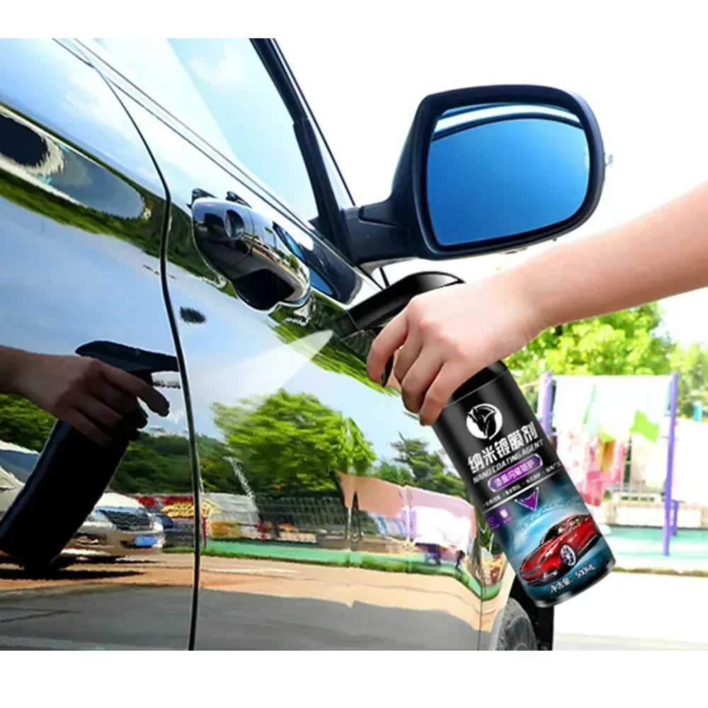 Ceramic Car Coating 500ML 9H Nano Liquid Glass Plated Crystal Hydrophobic Waterproof Polishing Paint Hardness Car Polish Wax Peaceful Pleasures Health and Wellness