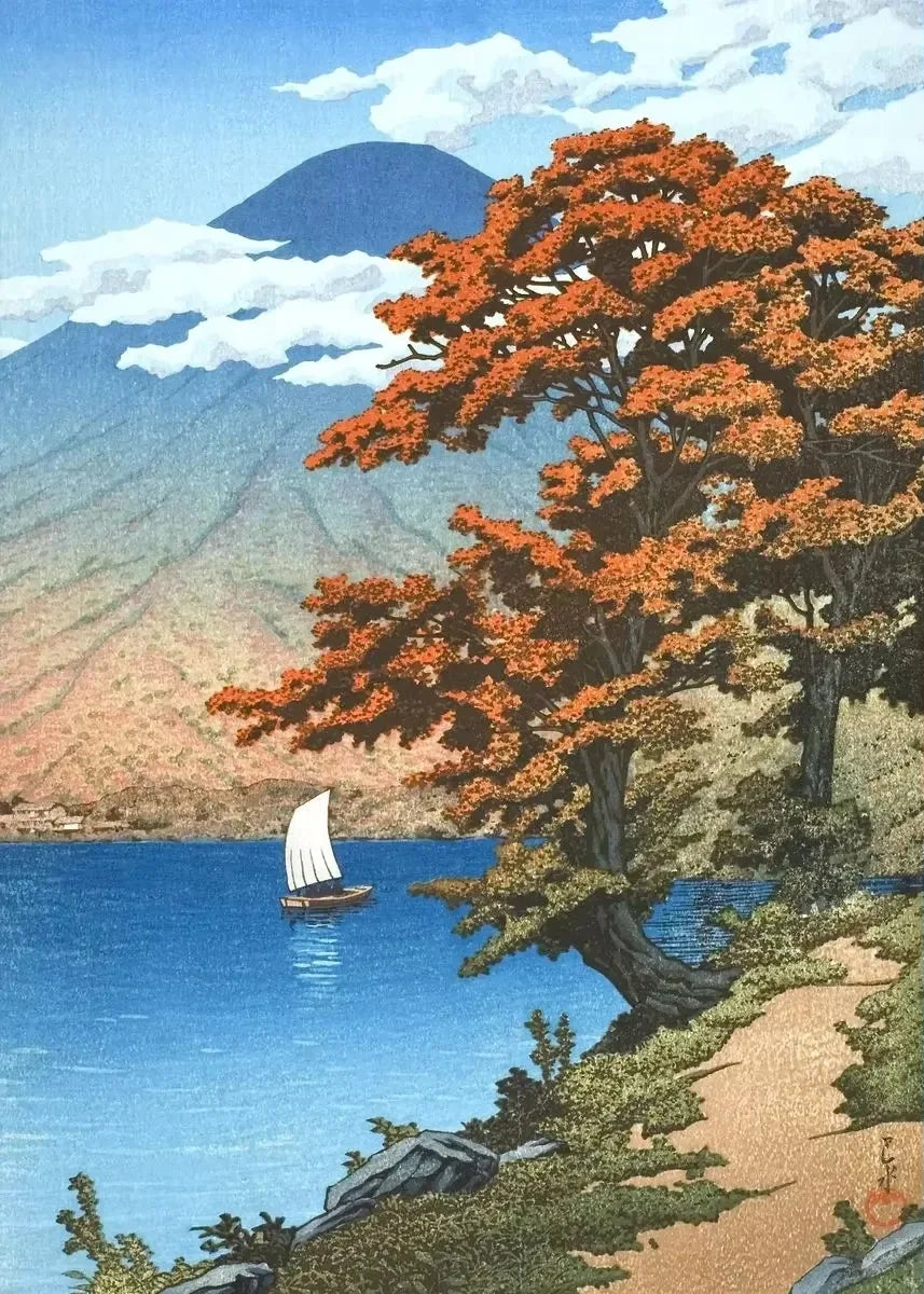 Kawase Hasui Artwork Posters and Prints Retro Japanese Landscapes Canvas Painting Wall Art Pictures for Room Office Home Decor Peaceful Pleasures Health and Wellness