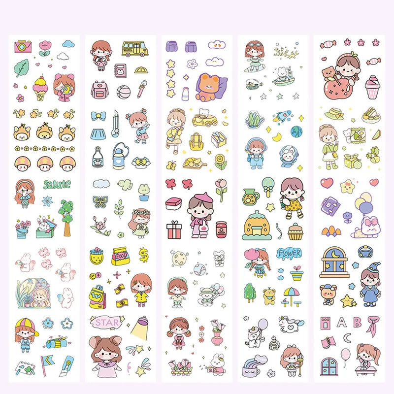 20 Sheets Waterproof Stickers for Kids Toddlers 1000+ Vivid Children Stickers Boys Girls Teachers Reward Craft Scrapbook Gift Peaceful Pleasures Health and Wellness
