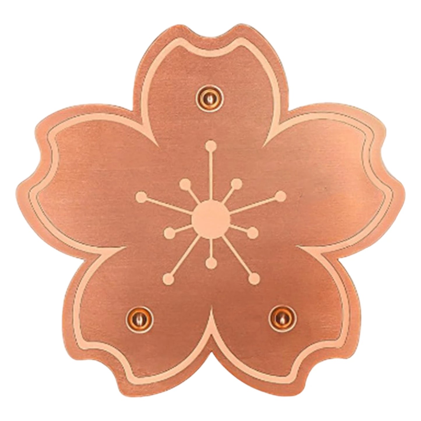 Copper Disc for Bird Bath 0.8mm Self Cleaning Design Copper Plate Keeps Water Fresh for Outdoor Bird Baths & Bowls Peaceful Pleasures Health and Wellness Flower