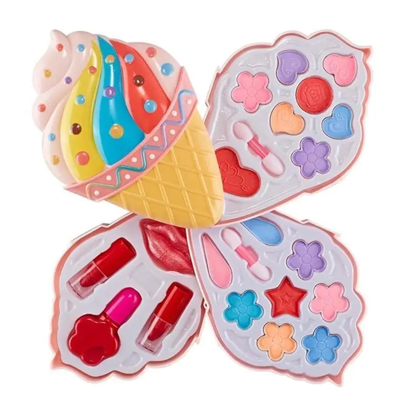 Kids Girls Pretend Play Makeup Set | Eyeshadow & Blush Toy