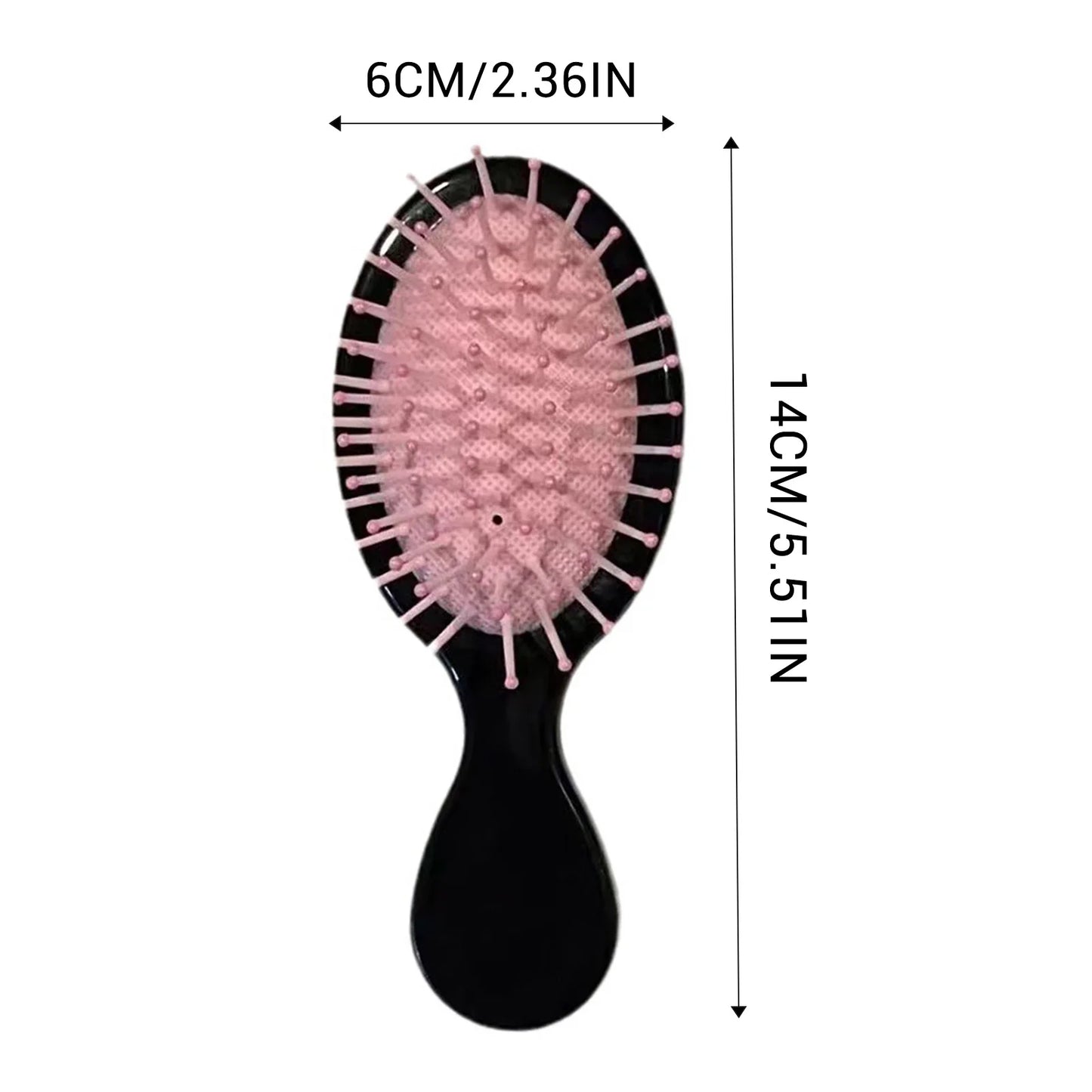 Mini Folding Air Cushion Detangler Hair Brush & Scalp Massager Detangler Hair Brush Peaceful Pleasures Health and Wellness
