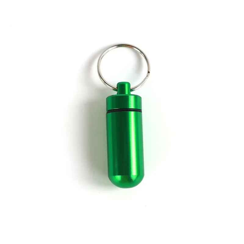 Mini Portable Pill Box Waterproof Aluminum Cases Tablets Bottle Medicine Vitamin Pillboxs Fish Oils Container Organizer Storage Peaceful Pleasures Health and Wellness NO.6