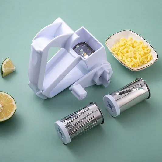 3-in-1 Hand Crank Rotary Cheese Grater – Stainless Steel Rotary Cheese Grater Peaceful Pleasures Health and Wellness