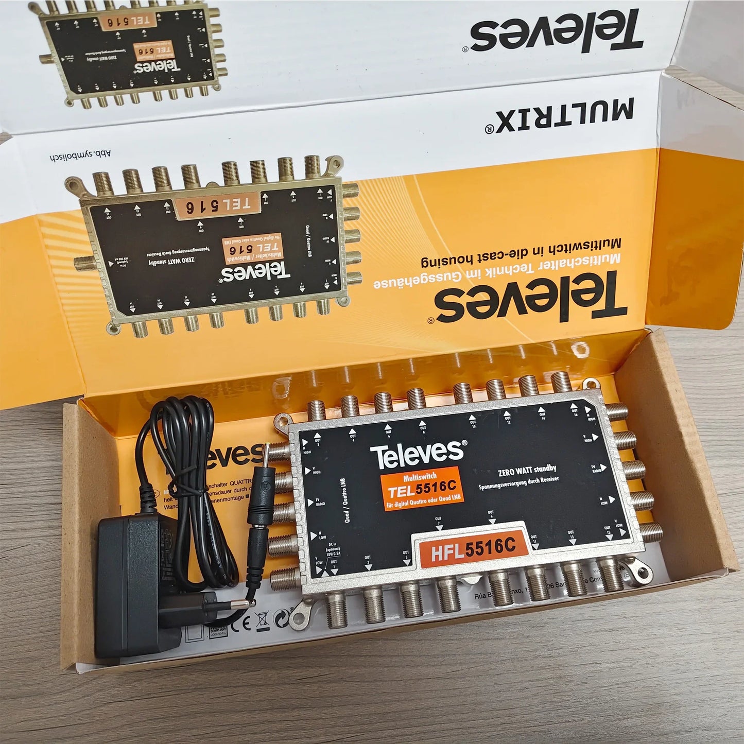 Tuoying HFL5516F 5×5×16 Satellite Multiswitch | 16 Outputs