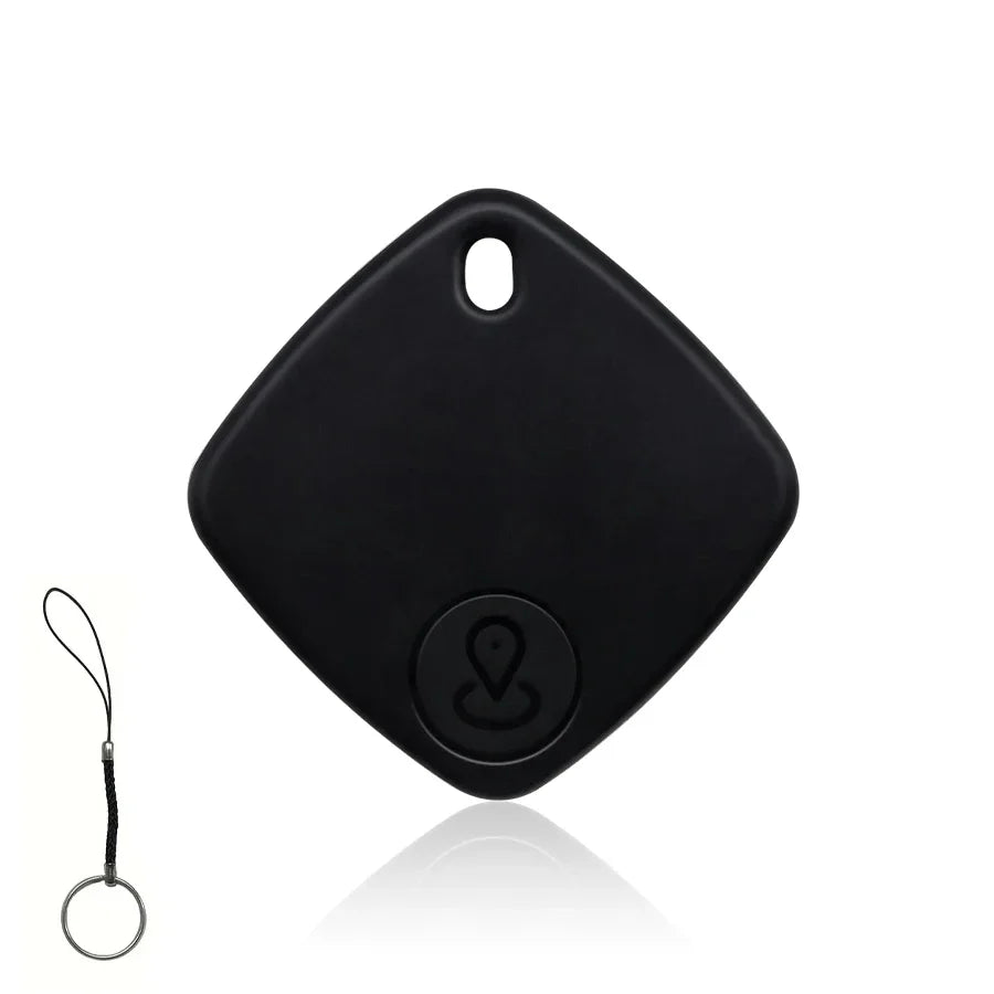 Bluetooth Elder GPS Tracker Works with IOS Find My App Dog Pet Key Finder Kid Car Positioner Anti-Lost Device Item Locator Peaceful Pleasures Health and Wellness black