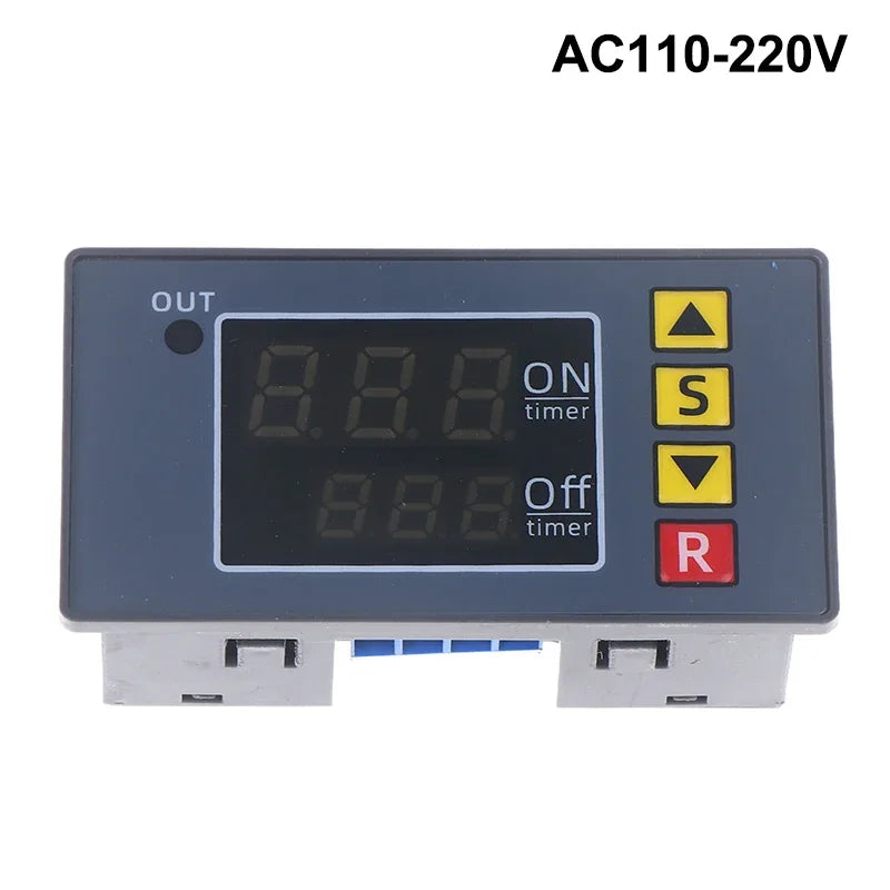T3231 Cyclic Dual-Display Timing Relay Module DC 12V 24V AC220V Timing Relay Module Peaceful Pleasures Health and Wellness A3