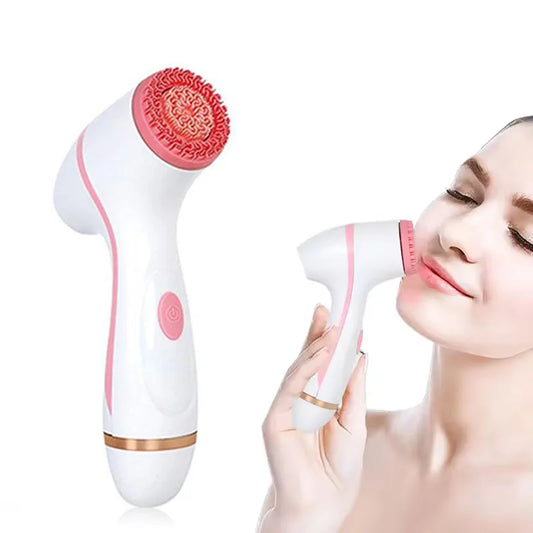 Multi-Functional Hand Held Facial Cleaner Massage Tool Sonic Technology Waterproof USB Rechargeable Face Massage Electric Facial Peaceful Pleasures Health and Wellness