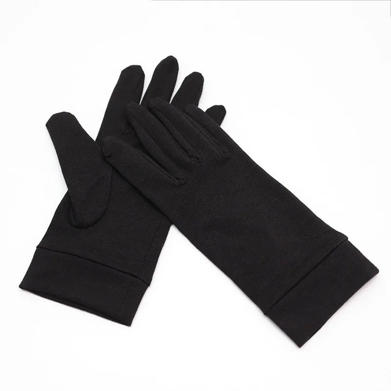 1 Pair Full Finger Pressure Health Cotton Gloves,Health Rehabilitation Training,Cycling Gloves Peaceful Pleasures Health and Wellness Black L